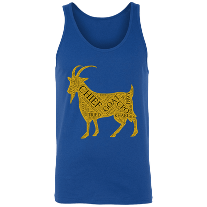 Goat Word Gold Unisex Tank