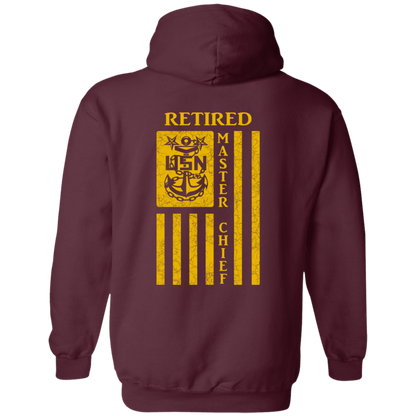 Retired Master Chief Flag FB Pullover Hoodie