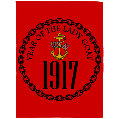 Year of the Lady Goat Fleece Blanket 60x80