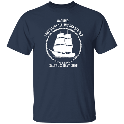 Salty Sea Story White 5.3 oz. T-Shirt
