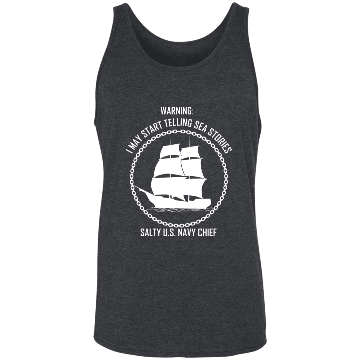 Salty Sea Story White Unisex Tank