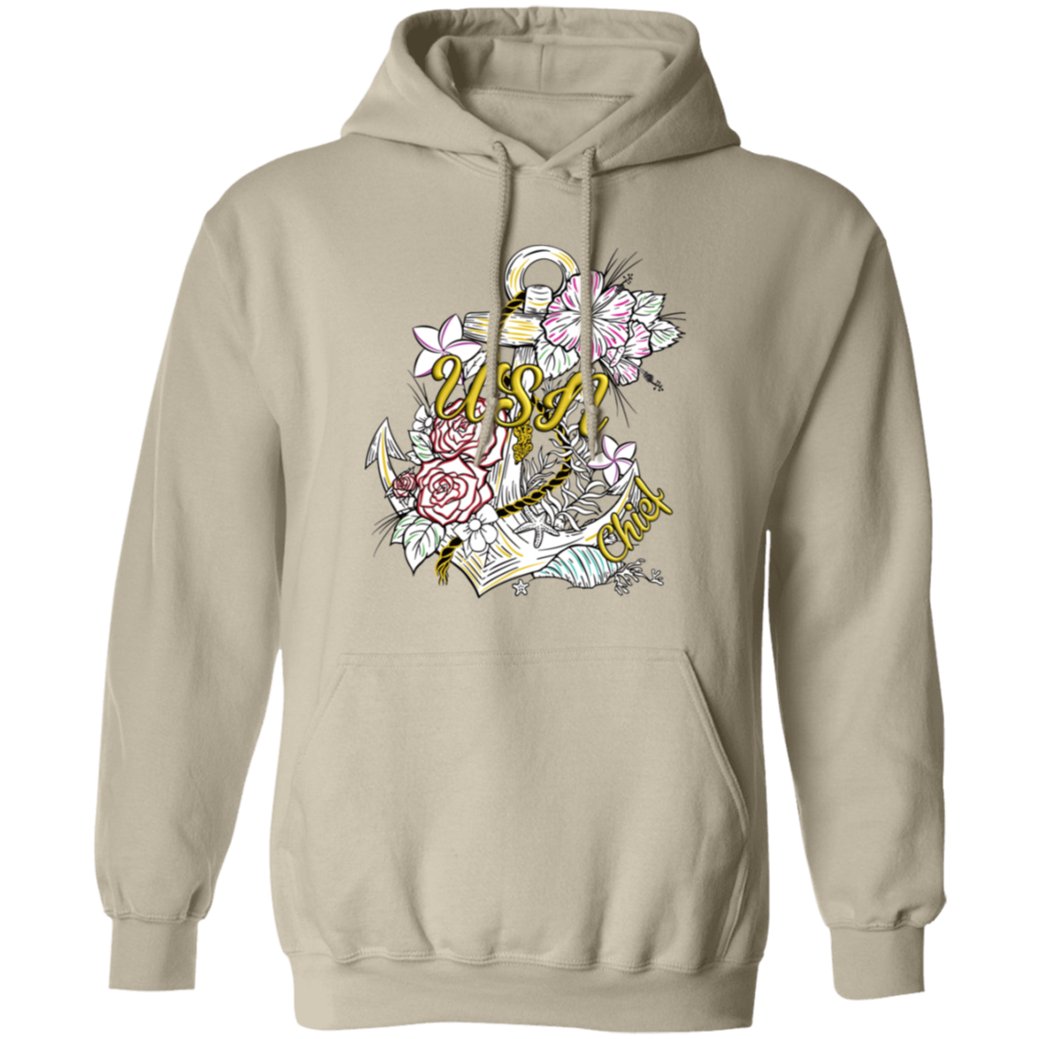 Wooden Anchor Pullover Hoodie