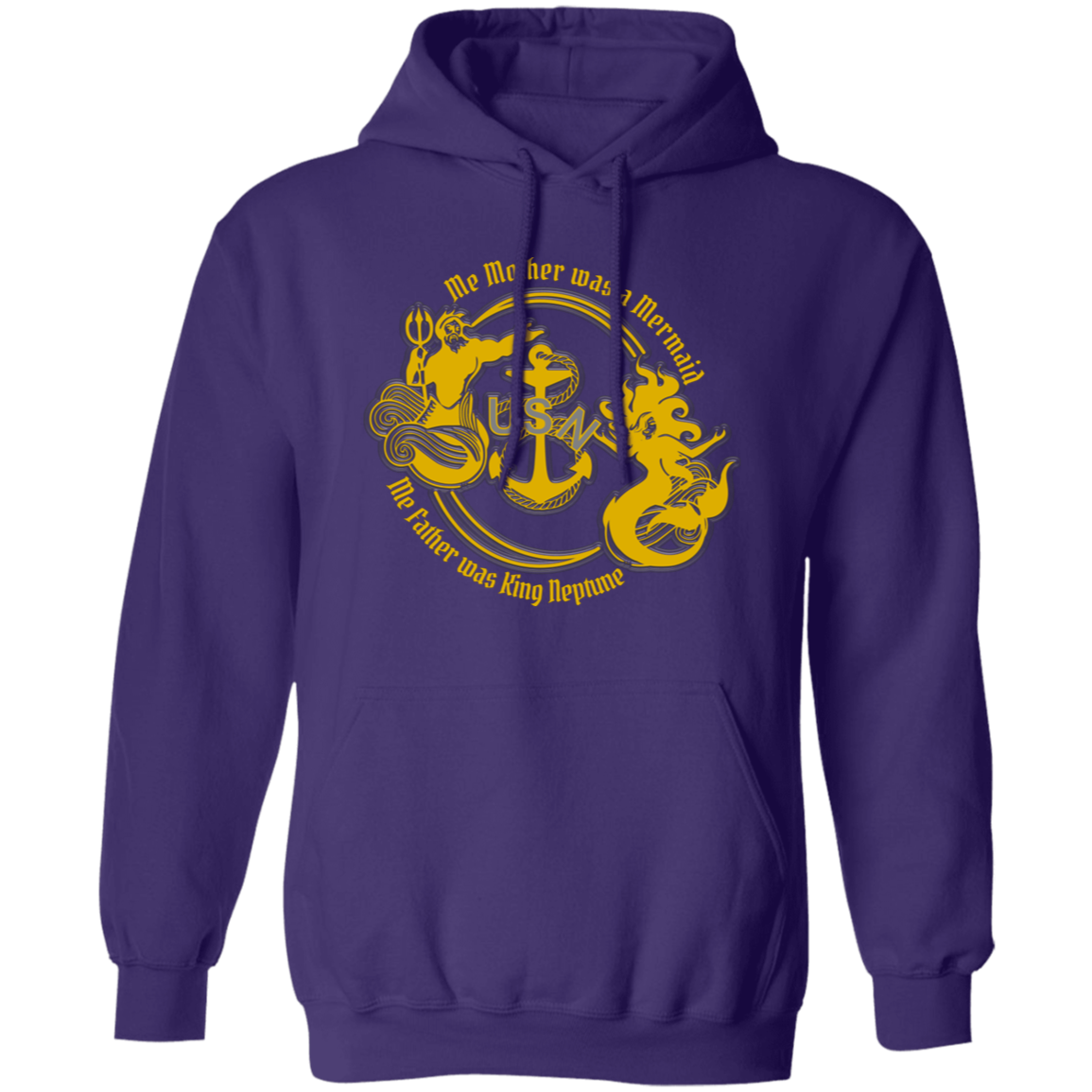 Me Mother and Father Gold Pullover Hoodie