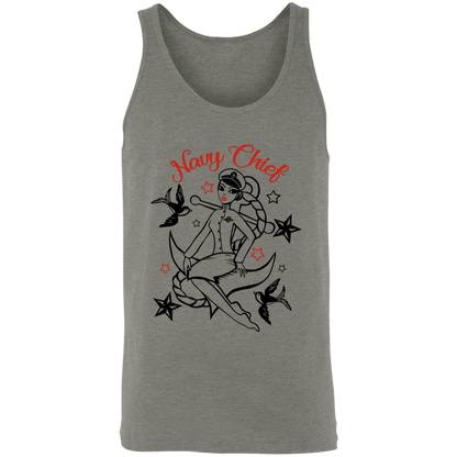 Navy Chief Pin Up Unisex Tank
