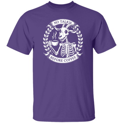 No Talkie Before Coffee  5.3 oz. T-Shirt