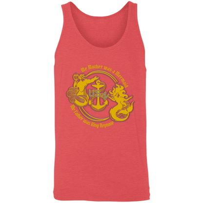 Me Mother and Father Gold Unisex Tank