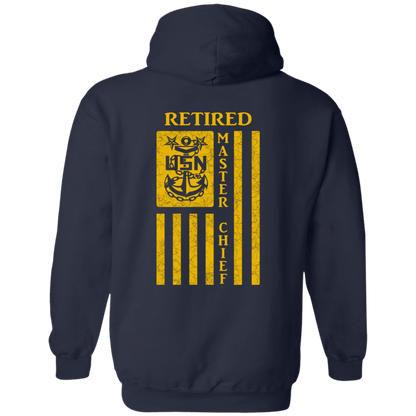 Retired Master Chief Flag FB Pullover Hoodie