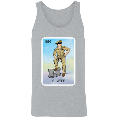 El Jefe Brown Shoe Card Unisex Tank