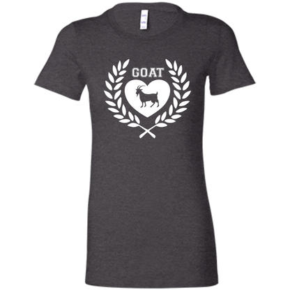 Goat Wreath White Ladies' Favorite T-Shirt