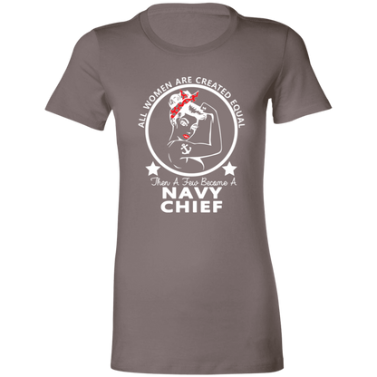 Navy Girl Chief White Ladies' Favorite T-Shirt