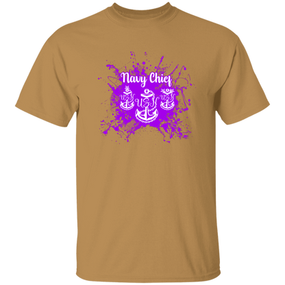 Navy Chief Purple Paint 5.3 oz. T-Shirt