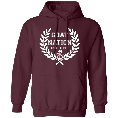 Goat Nation White Pullover Hoodie