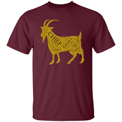 Goat Word Gold 5.3 oz. T-Shirt