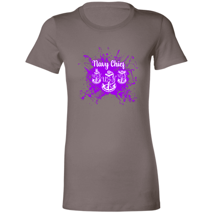 Navy Chief Purple Paint Ladies' Favorite T-Shirt