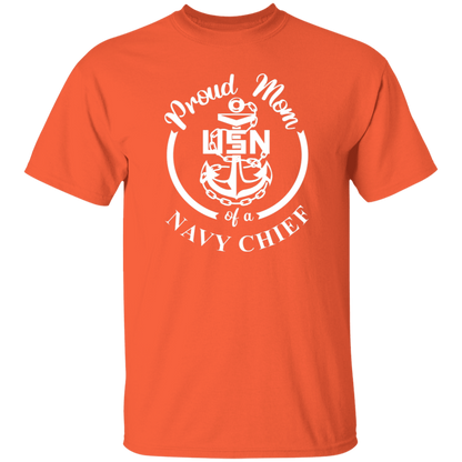 Proud Mom White Design  5.3 oz. T-Shirt