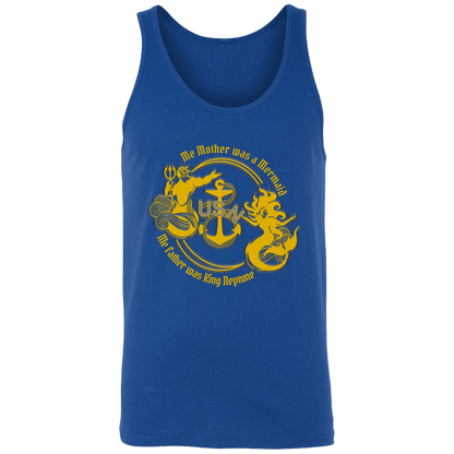 Me Mother and Father Gold Unisex Tank