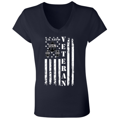 Veteran Chief Ladies' Jersey V-Neck T-Shirt