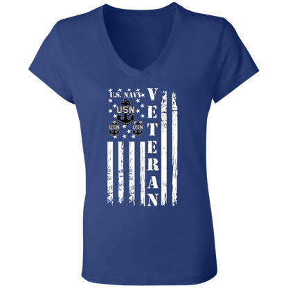 Veteran Chief Ladies' Jersey V-Neck T-Shirt