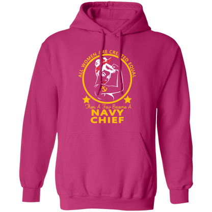 Navy Girl Chief Gold Pullover Hoodie