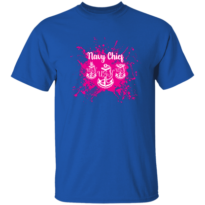 Navy Chief Pink Paint 5.3 oz. T-Shirt