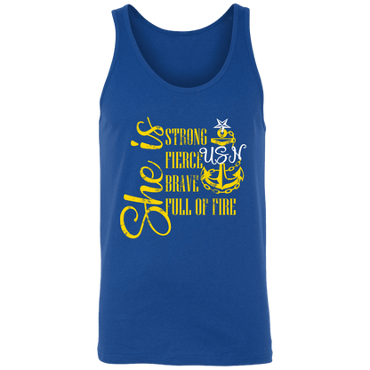 She is Senior Unisex Tank