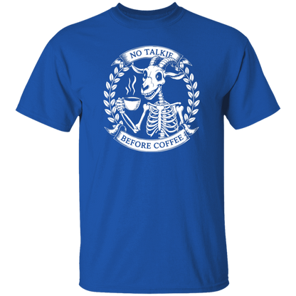 No Talkie Before Coffee  5.3 oz. T-Shirt
