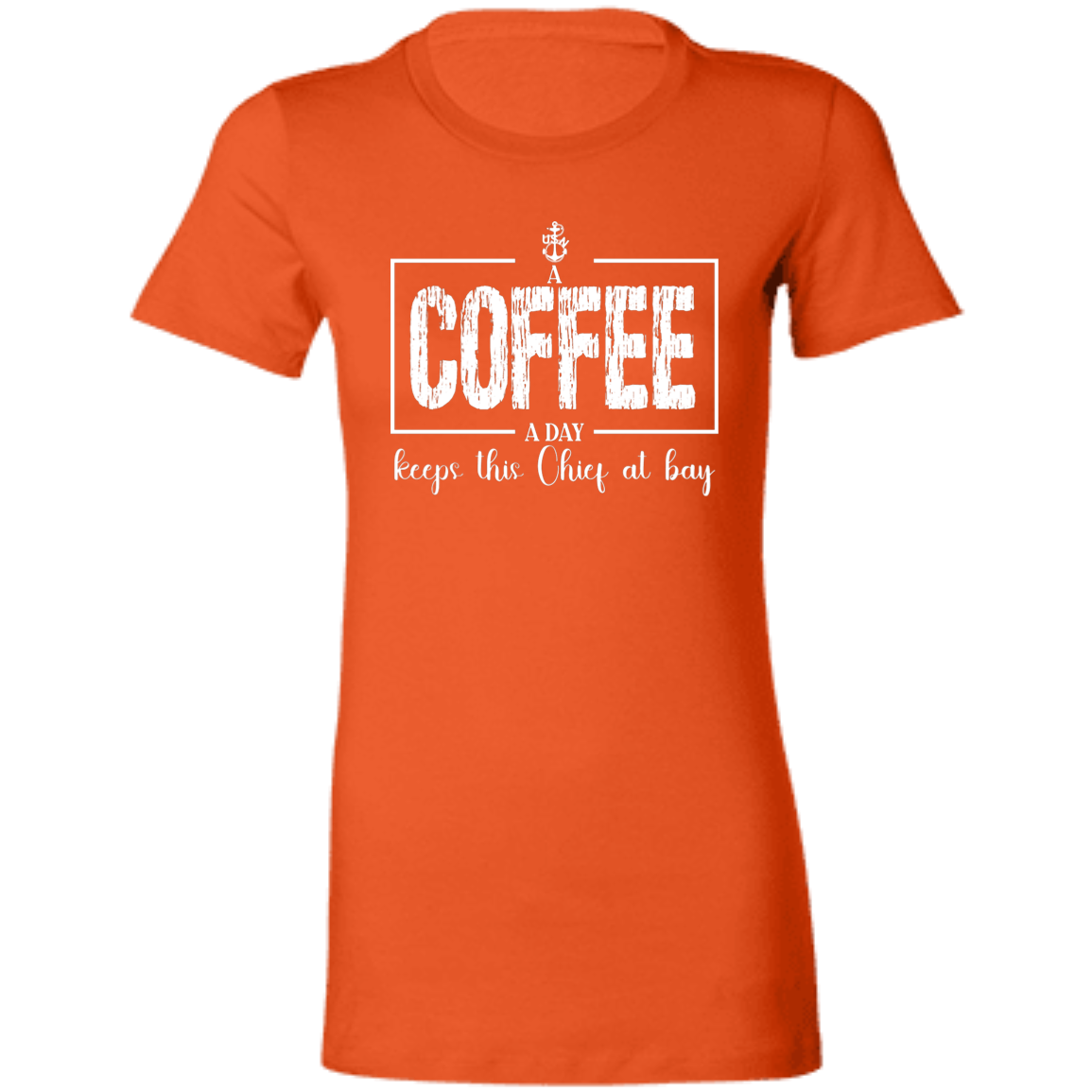 A Coffee a Day White Design Ladies' Favorite T-Shirt