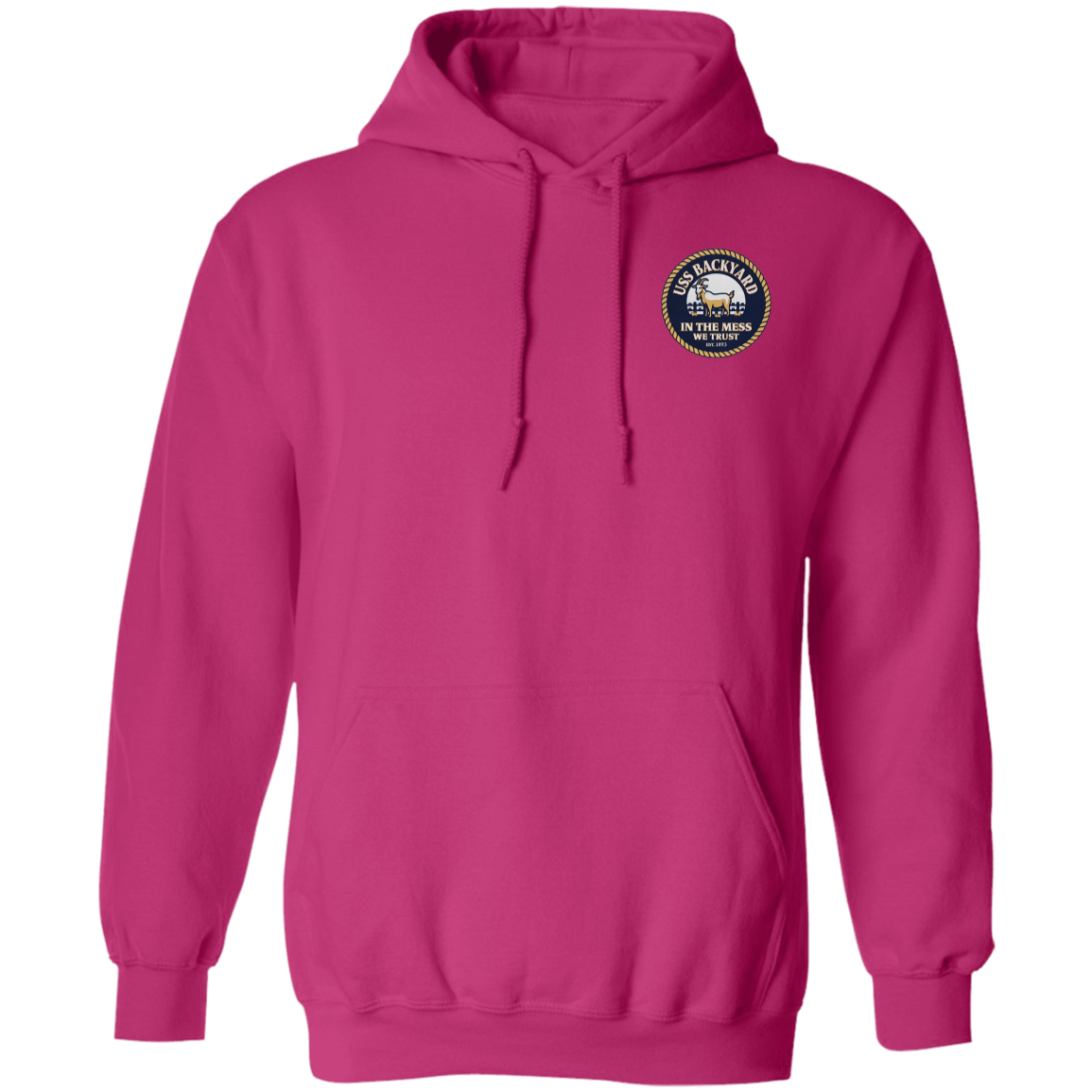 USS Backyard FB Pullover Hoodie