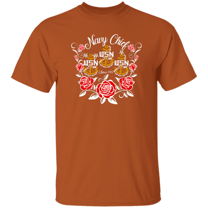 Navy Chief Rose Gold 5.3 oz. T-Shirt