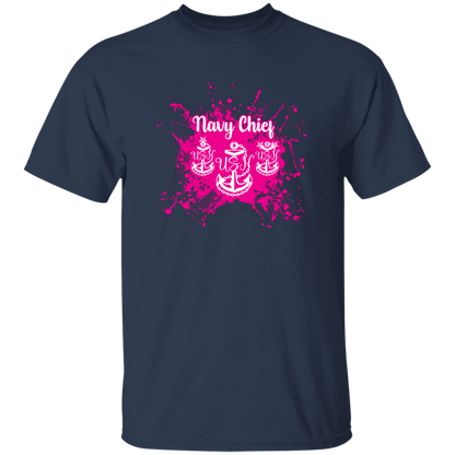 Navy Chief Pink Paint 5.3 oz. T-Shirt