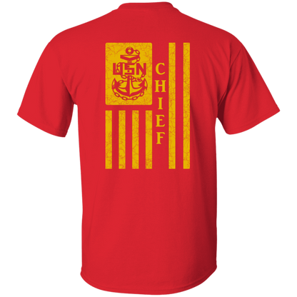 Chief Flag Front and Back 5.3 oz. T-Shirt