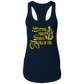 She is Senior Ladies Racerback Tank