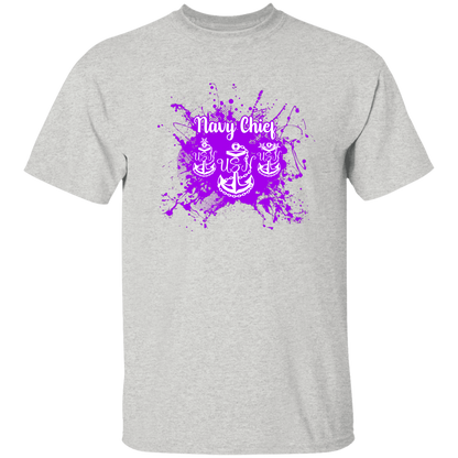 Navy Chief Purple Paint 5.3 oz. T-Shirt