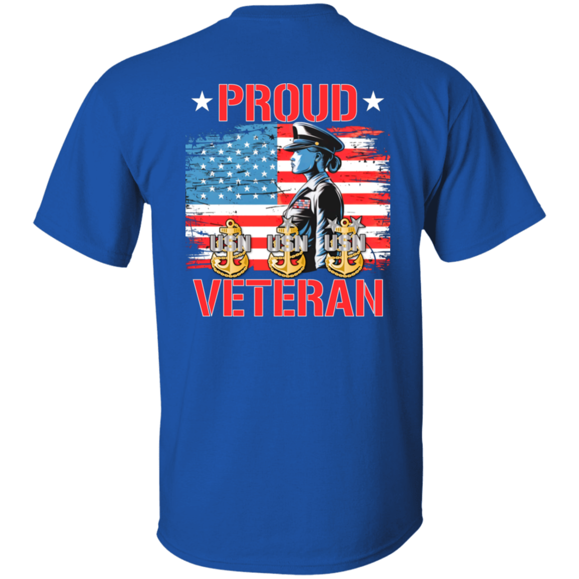 Proud Veteran FB 5.3 oz. T-Shirt