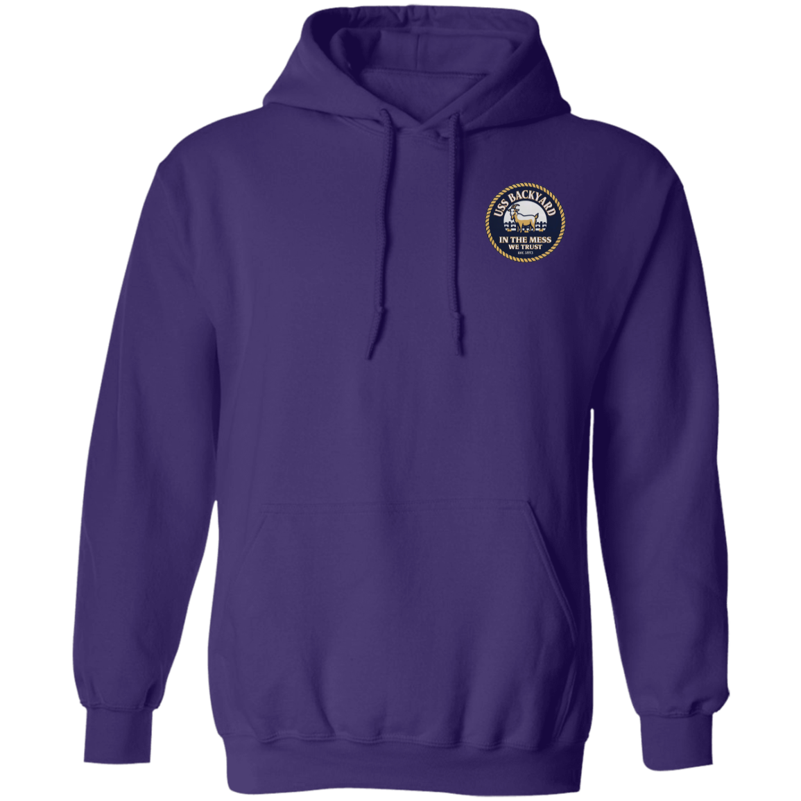 USS Backyard FB Pullover Hoodie