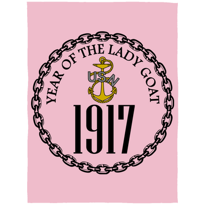 Year of the Lady Goat Fleece Blanket 60x80