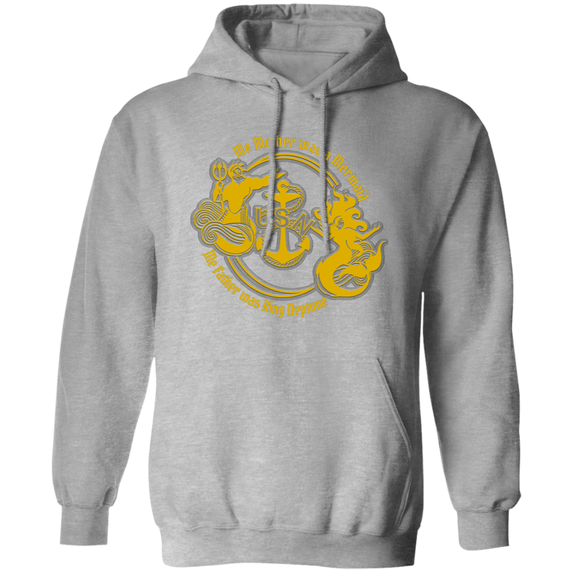 Me Mother and Father Gold Pullover Hoodie