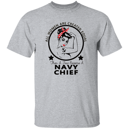 Navy Girl Chief  5.3 oz. T-Shirt