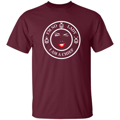 I'm No Lady (White Design) 5.3 oz. T-Shirt