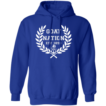 Goat Nation White Pullover Hoodie
