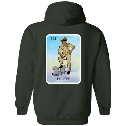 Nautical El Jefe Zip Up Hooded Sweatshirt