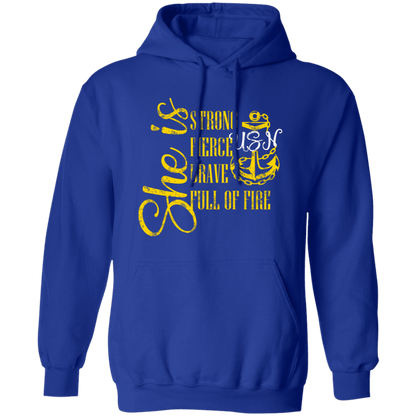 She Is Gold Pullover Hoodie
