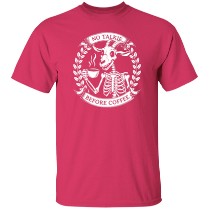 No Talkie Before Coffee  5.3 oz. T-Shirt