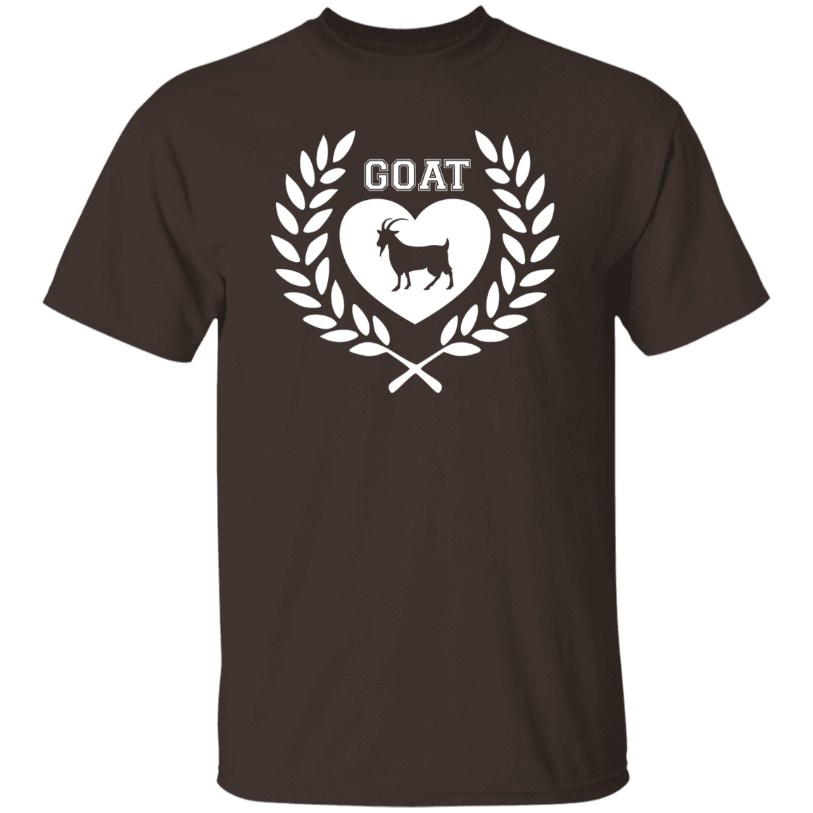 Goat Wreath White 5.3 oz. T-Shirt