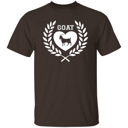 Goat Wreath White 5.3 oz. T-Shirt