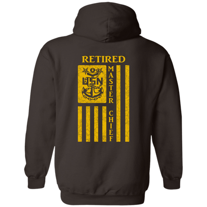 Retired Master Chief Flag FB Pullover Hoodie