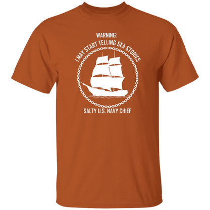 Salty Sea Story White 5.3 oz. T-Shirt