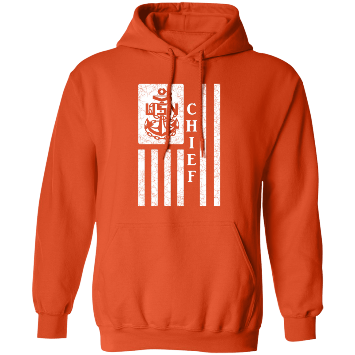 Chief Flag White Pullover Hoodie