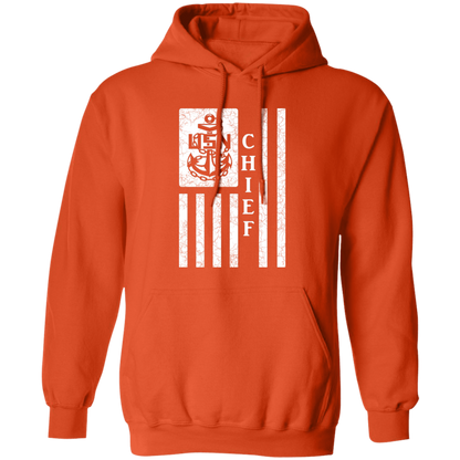 Chief Flag White Pullover Hoodie