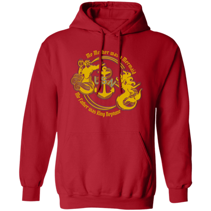 Me Mother and Father Gold Pullover Hoodie